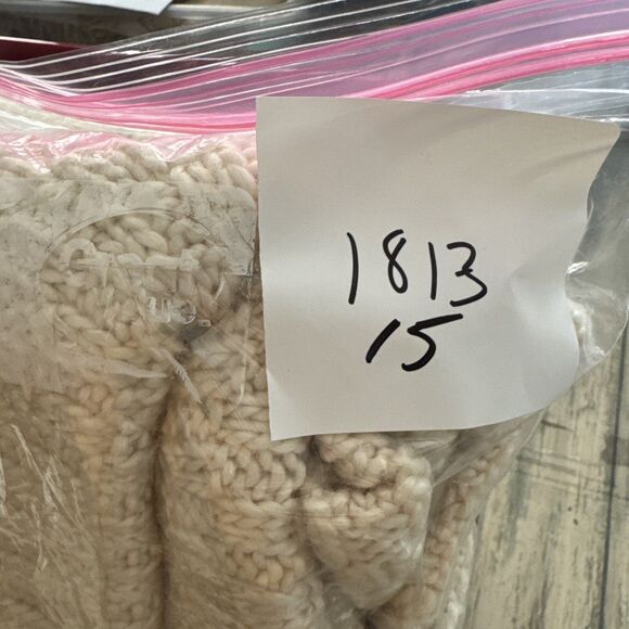 Cream Chunky Knit Cowl Neck Sweater Women’s Small Soft Pullover Fall Cozy - Picture 12 of 12